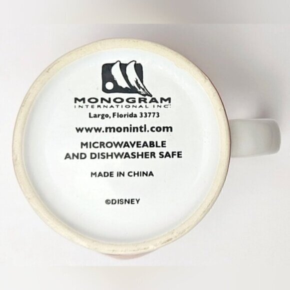 Disney Mickey Mouse Red Mug – Monogram Int’l Collectible Coffee Cup - Picture 6 of 6